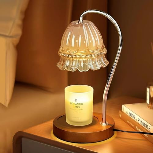 GEEZO Fragrance Candle Warmer Lamp，Electric Candle Warmer with Timer &