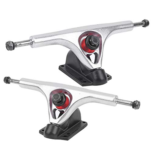 Aluminiumlegierung Longboard Trucks Achsen, 2pcs Professionelle Skateboard Brücke Bracke Räder Set Achse Bridge Skate Halterung Hardware Dichtung Nagel Bracket Skateboarddecks Skateboard Achse