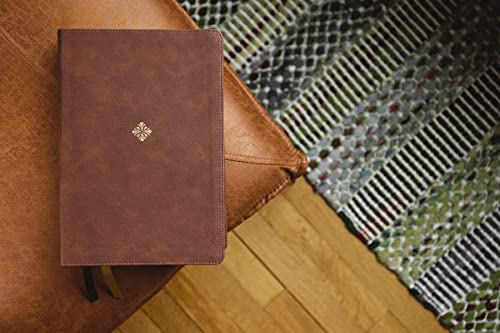 Image of NKJV, Thompson Chain-Reference Bible, Large Print, Leathersoft, Brown, Red Letter, Thumb Indexed, Comfort Print