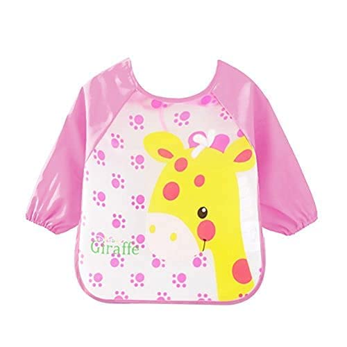 Waterproof and Quick Dry Full Sleeved Washable Waterproof Bib Apron for Babies & Kids (MULTICOLOR)