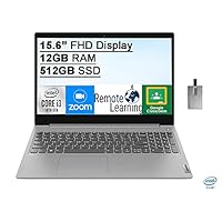 2020 Lenovo IdeaPad 3 15.6″ HD Laptop Computer, Intel Core i3-1005G1 Processor, 12GB RAM, 512GB PCIe SSD, Intel UHD Graphics, Dolby Audio, HDMI, Windows 10S, Abyss Blue, 32GB Snow Bell USB Card