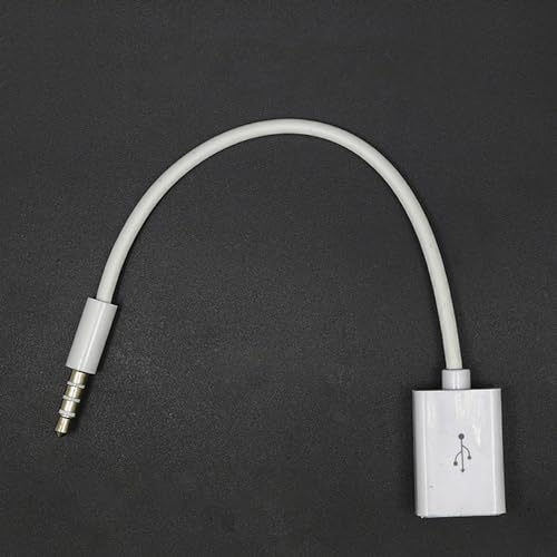 Cable adaptador Jack 3.5mm macho a USB 2.0 hembra 15cm miniatura 7