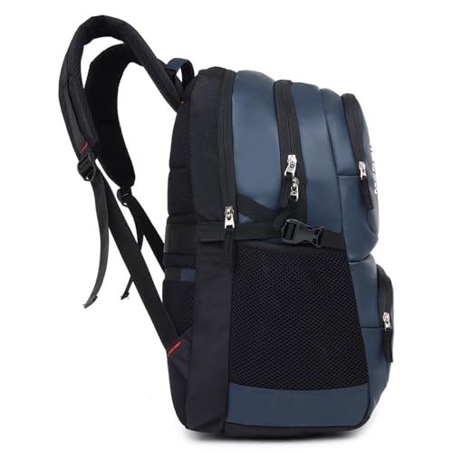 Image of Martucci Victor 36L Faux Leather Water Resistant Laptop Backpack /Casual Backpack /Daypack /Travel Backpack /College Bag For Men /Women