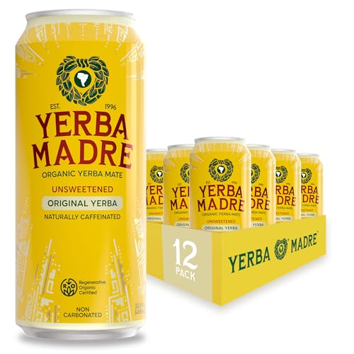 Yerba Madre Organic Yerba Mate, Energy Drink Alternative, Unsweetened Original