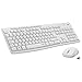 Logitech MK295 kabelloses Tastatur-Maus-Set mit SilentTouch-Technologie, Shortcut-Tasten, optischer Spurführung, Nano USB-Empfänger, verzögerungsfreier Drahtlosverbindung, QWERTZ layout- Weiß