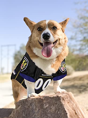 Nfl Baltimore Ravens Dog Jersey, Size: Medium. Best Football Jersey Costume For Dogs & Cats. Licensed Jersey Shirt. #TOP4