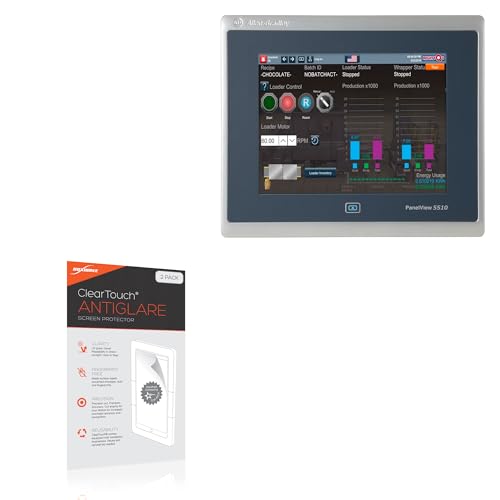BoxWave Screen Protector Compatible with Allen Bradley PanelView 5510 (12 in) - ClearTouch Anti-Glare (2-Pack), Anti-Fingerprint Matte Film Skin