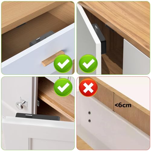 Schrankschloss NFC RFID Elektronisch Schubladenschloss eLinkSmart Keine Schlüssel: Bluetooth App...