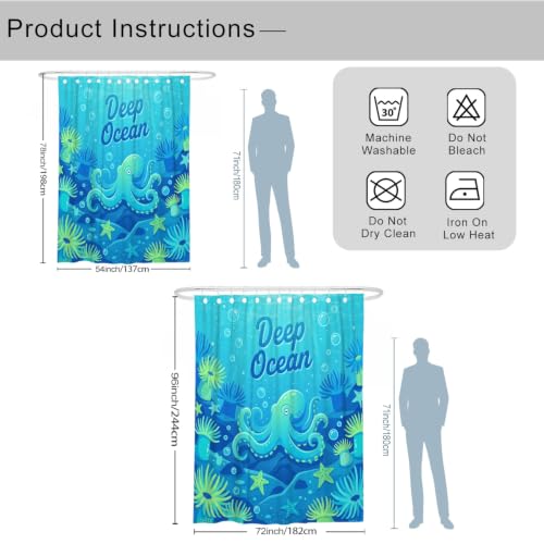 Rideau de douche en polyester de qualité supérieure 183 x 243 cm - 4