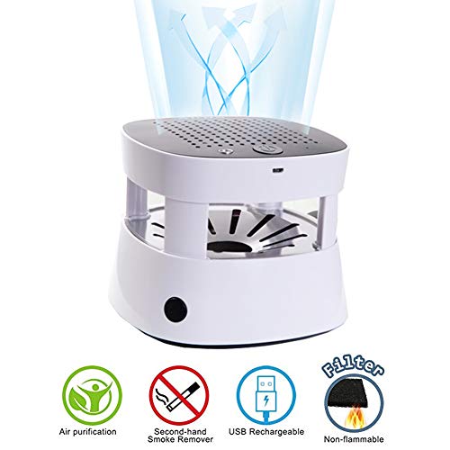 multifunctional smokeles ashtray 3 in 1 electronic USB rechargeable with filter, most suitable for household cars or offices, RVs and enclosed Fresh circulating air