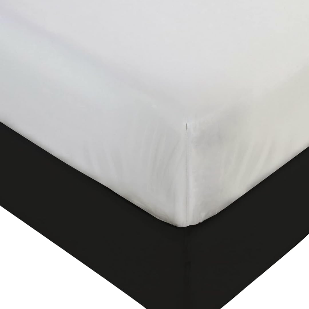 Plastic Mattress Protector 100% Waterproof Heavy Duty Vinyl Cover Fitted Twin Size Rubber Sheet for Bedwetting Adult & Child Protection (Single Bed,90 x 190)