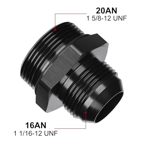 Image of EVIL ENERGY 16AN Flare to AN20 ORB Male O-Ring Fitting Adapter
