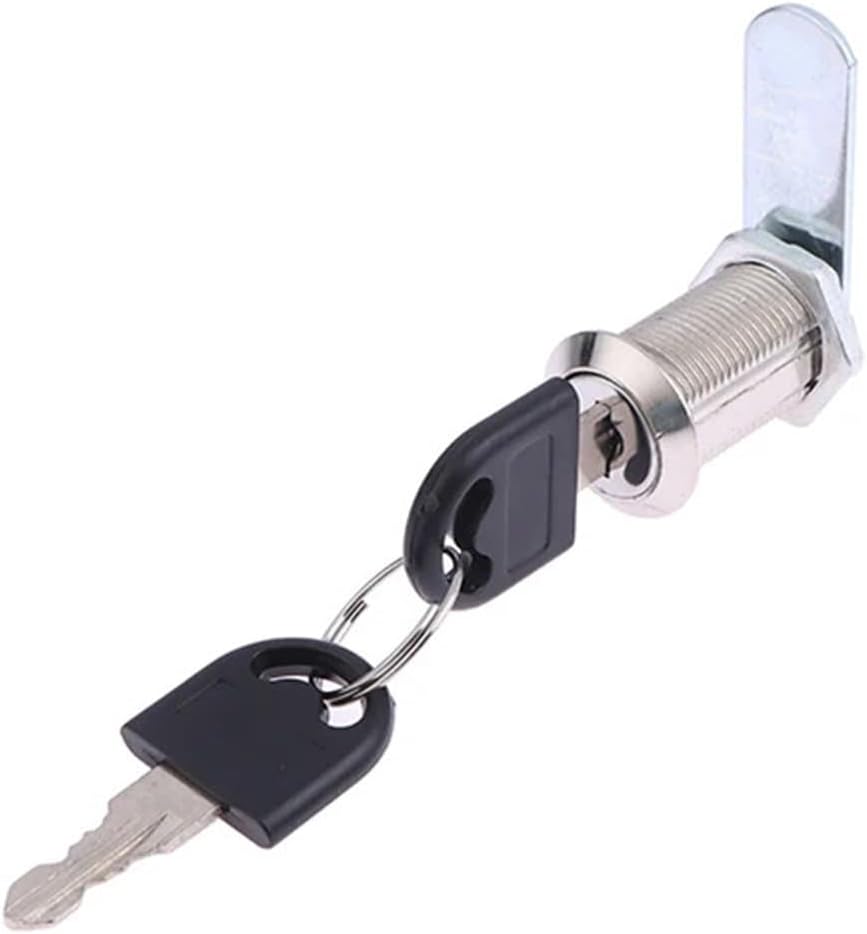 Metal Alloy Cylinder Cabinet Lock with 2 Keys, Security Lock for Furniture, Desks, and Home Office(A1)