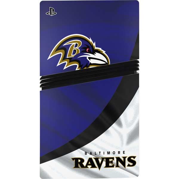 Skinit Decal Gaming Skin Compatible with PS5 Pro Console - Officially Licensed NFL Baltimore Ravens Design