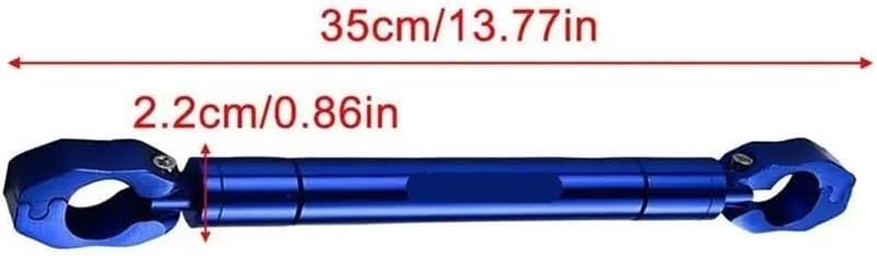 クロスバーバランス オートバイのハンドルバーバー強化ハンドルバーバランスバーハンドルバークロスバー電話バー(Blue)