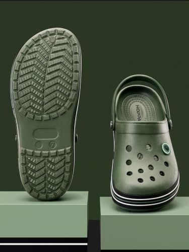 Image of Hoppa Trio Clogs for Men, Extra Soft EVA Moulded Slip-On Clogs | Lightweight, Cushioned, Water-Resistant & Non-Slip | Everyday Casual Footwear