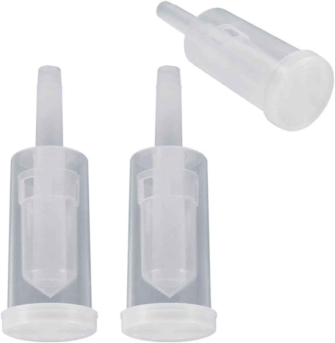 3 Pcs Three Piece One Way Homebrew Airlock for Wine Making PP White