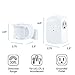 GE, White, Wireless Motion-Sensing Lighting Control Transmitter with 1 Grounded Outlet Receiver, 30ft. Detection Range, Off after 10 Mins, for Lamps and Other Indoor Lighting, Sensor Switch, 12751