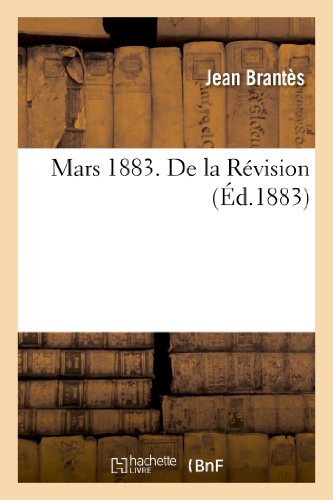 Mars 1883. de la Révision (Sciences Sociales) (French Edition)