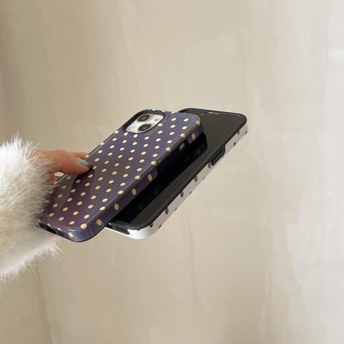 Coque souple anti-choc motif points pour iPhone 15 pour protection durable - 2