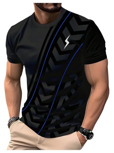 La Mejor Lista de Playeras de Flash para Hombre . 43 RoseSeek - playera de manga corta para hombre, estilo casual, cuello redondo, para verano, Negro Flash, Small