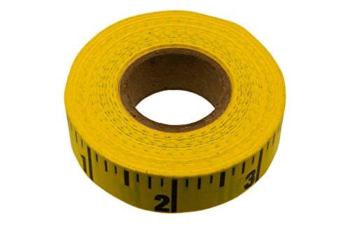 Universal Adhesive Tape Measure Ruler - Adhesive Measuring Tapes with Sticky Back - Adhesive Back Ruler - Stick On Tape Measure, Left-to-Right Rulers with Adhesive Back. (20 Yards)