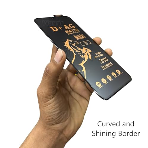 Image of WonRia Matte Screen Guard Protector for Samsung M16 | Samsung F16 | Samsung A16 (5G) Matte Tempered Glass Edge to Edge [Anti-FingerPrint | Anti-Glare | Shinning Border] - (Made of Glass)