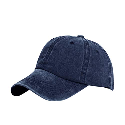 Buns Hat Baseball Plain Visor Ponytail Cap Trucker Unisex Messy Baseball Youth Football Visors for Helmet Kids Navy