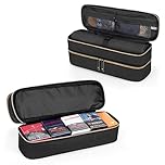Trunab Double-Layer Card Game Case Fits Playmats, Hold Up to 988 Unsleeved Cards, Trading Card Carry Case Compatible with Cards Against Humanity, Yugioh, PM Cards, MTG,TCG, CCG Cards - Patented Design