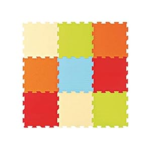 LUDI – 10004 – speelmatplaten van schuimrubber – effen, meerkleurig