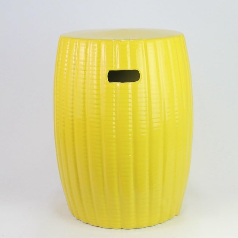Ceramic Garden Stool Decorative Garden Stools Porcelain Pier Pumpkin Drum Stool Ornament Shoeshine Porcelain Stool Bathroom Storage Stool Garden Stool