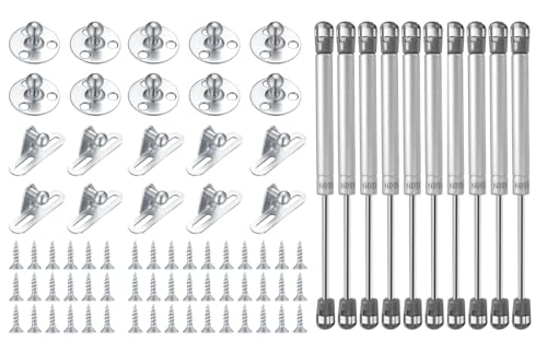 AG LogiShop 10 Pack Amortiguadores de Gas 100N para Muebles de Cocina | Pistones de Gas para Muebles Cocina y Salón, Ventanas, etc.