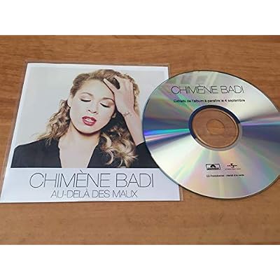 CHIM&Egrave;NE BADI - AU-DEL&Agrave; DES MAUX 5-trk - CD - PROMOTIONAL ITEM