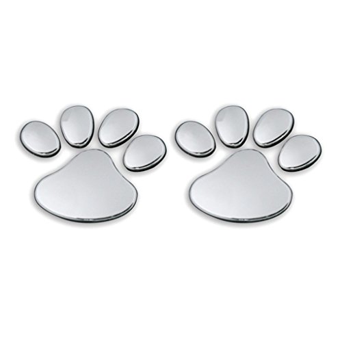 fangfei Huellas de la Pata de Oso del Emblema Coches Camiones Decoración 3D Pegatinas de Animales Huellas Etiqueta Cover