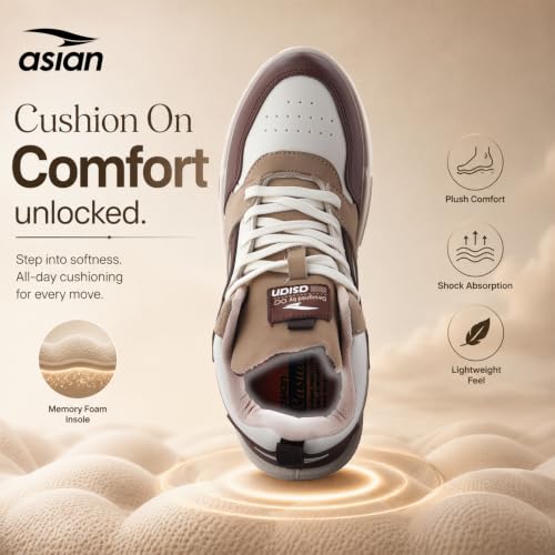 Image of ASIAN Men's MEXICO-11 Casual Sneaker Shoes with Synthetic Upper Lightweight Comfortable Mid Top Sneaker Shoes for Men's & Boy's