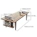 WoodShine Mid Century Modern Mini-Swing Wooden Coffee/Tea Table, Japanese Low Floor Desk, Real Solid Wood Cafe Table with Storage for Home Living Room,Office, Length of 47.25 inches,Natural
