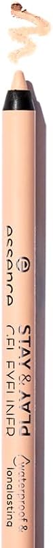 essence Stay & Play Gel Eyeliner Pencil (03 | Silky Nude), Vegan | Waterproof & Smudge-proof, Smooth Glide, Highly Pigmented, Cream Formula; Vegan and Cruelty Free, Paraben-Free