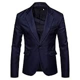 americana terciopelo slim fit Blazers de moda para hombre con solapa de muesca, un solo pecho y cierre de un botón