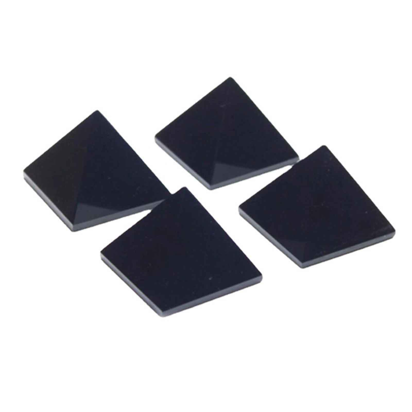Piramide di Cristallo ossidiano Nero Naturale Pietra di Cristallo di guarigione del Chakra piramidale Naturale per Chakra Reiki Home Decor,3.15in(8cm)
