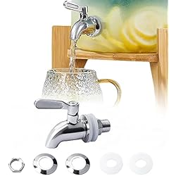 Grifo Dispensador Grifo para Dispensador de Bebidas de Repuesto, Grifo Dispensador de 304 Acero Inoxidable, Grifo Dispensador de Agua para Garrafas, Vino, Cerveza