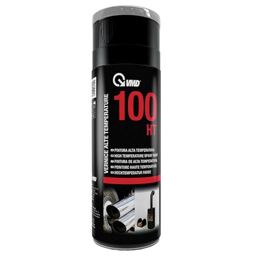vmd aerosol 400 ml pintura spray color negro alto Temperature para chimeneas estufas Hornos barbacoa resistente hasta a 600 °C.