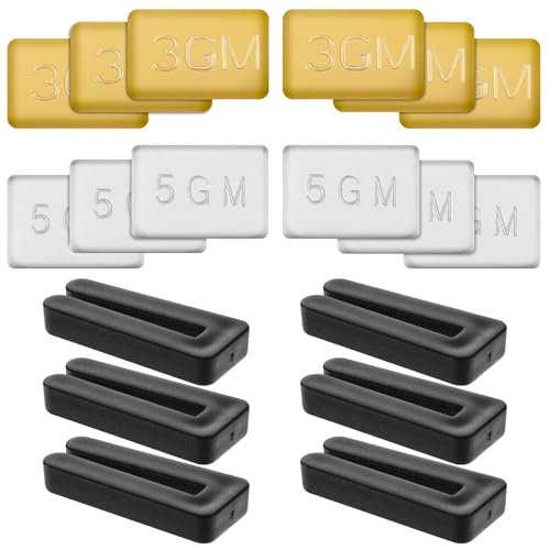 Styquenzer 21 Pieces 6 Sets of Ceiling Fan Balancing Kit Ceiling Fan Weight Balance Kit Include 6 Pcs Self Adhesive Metal 5g Weight 9Pcs Metal Self Adhesive 3g-Weight 6Pcs Plastic Clip