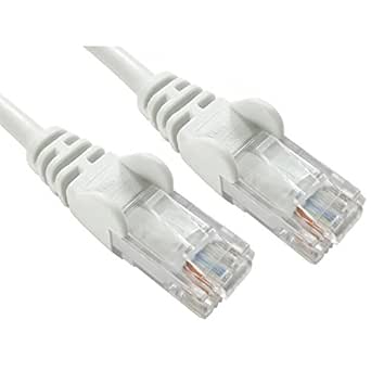 World of Data - 20m WHITE Network Cable - CAT5e - RJ45 - Ethernet - Patch - LAN - Router - Modem - 10/100
