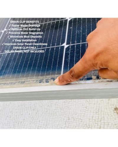Image of Apollo SS304 Solar Panel Drain Clip | Stainless Steel Auto Water Drain Clip for Solar Panel Frame | Check Frame Thickness Before Order | Prevent Water Stagnation, Dark Spots & Fire Risk (35mm)