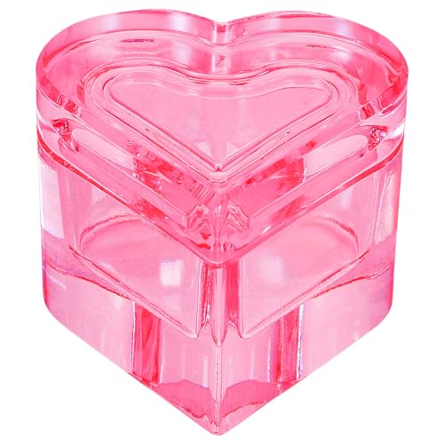 Recipiente Beavorty en forma de corazón 7 cm para uñas miniatura 1