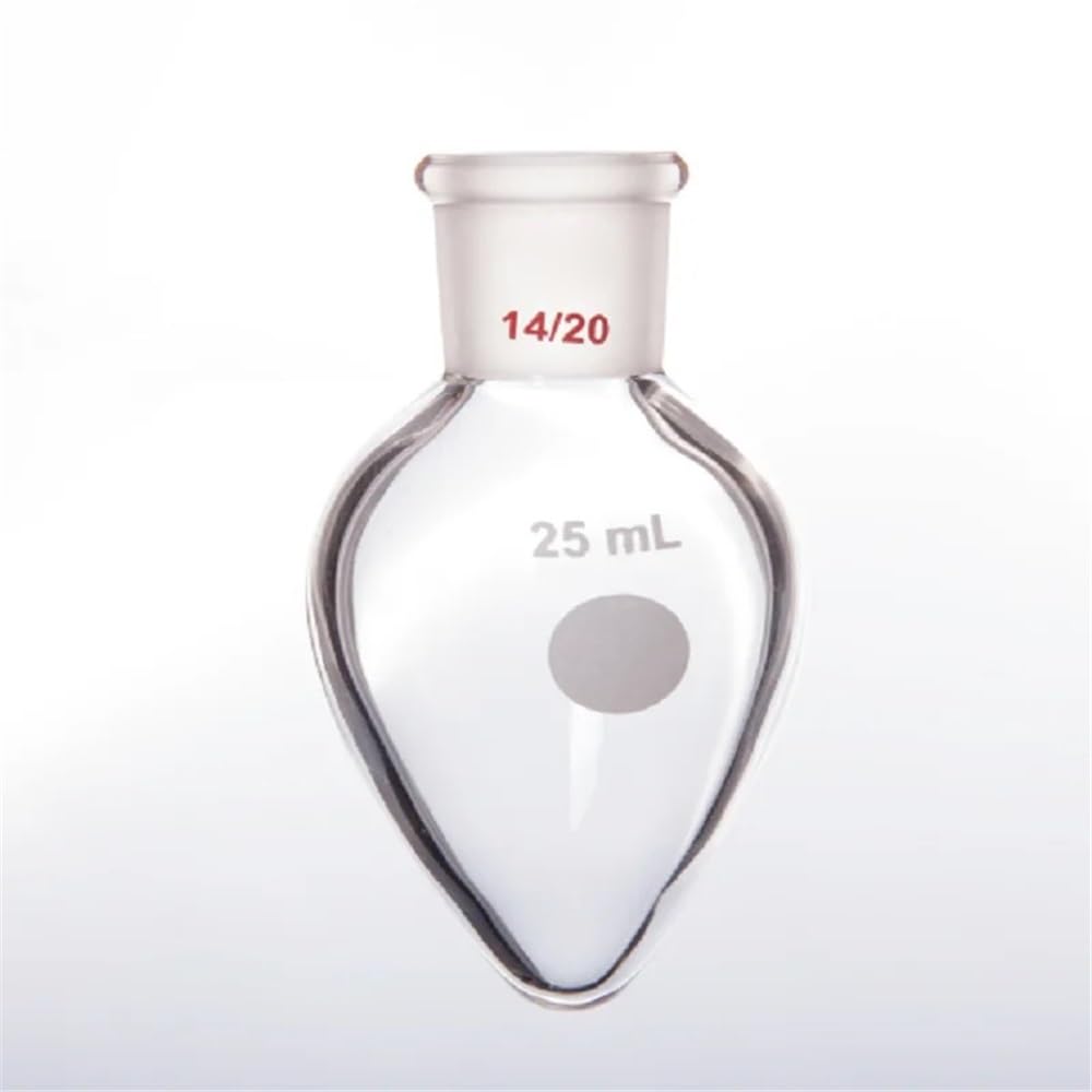 Equipos y suministros de laboratorio Matraz de pared gruesa en forma corazón Capacidad 5 ml 10 15 25 50 Vidrio borosilicato F32