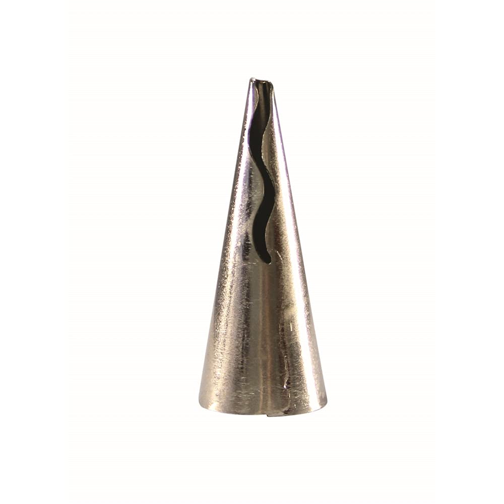 PME Seamless Stainless Steel Waved Design Frill Tube,1.72 x 1.72 x 4 cm, Silver