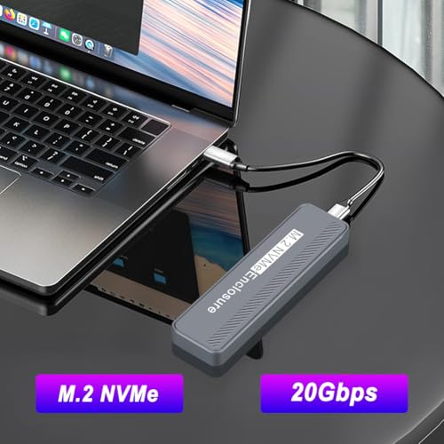Boîtier NVMe M.2 USB C 20Gbps anti-surchauffe pour transferts stables - 7