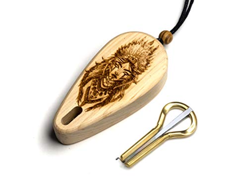 Guimbarde avec étui à mâchoire « Shamanka » par Pavel Potkin avec étui en cèdre Cover