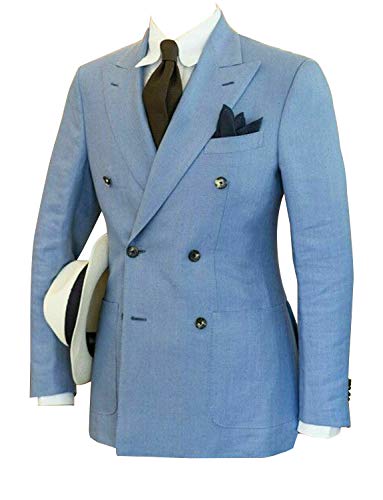 Smoking homme veste croisée col pointe costume de mariage chic ensemble pantalon noir